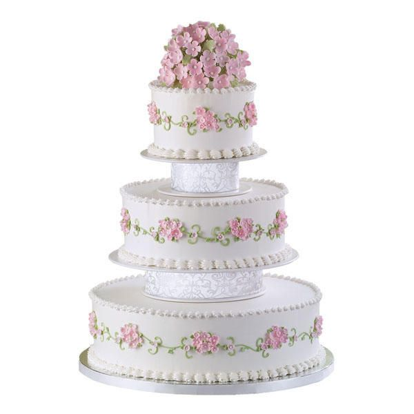 Трёх ярусный торт на свадьбу