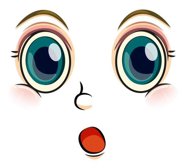 Глаза рисунок мультяшные