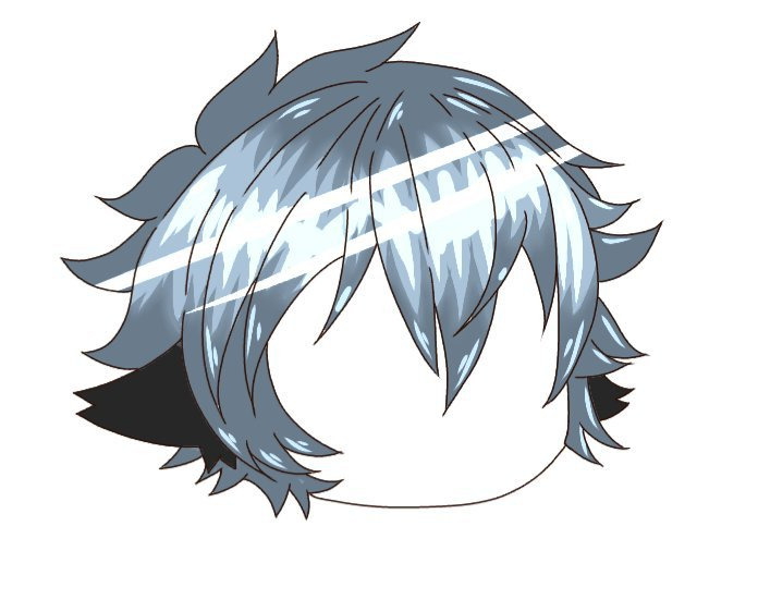 Волосы гача лайф мужские