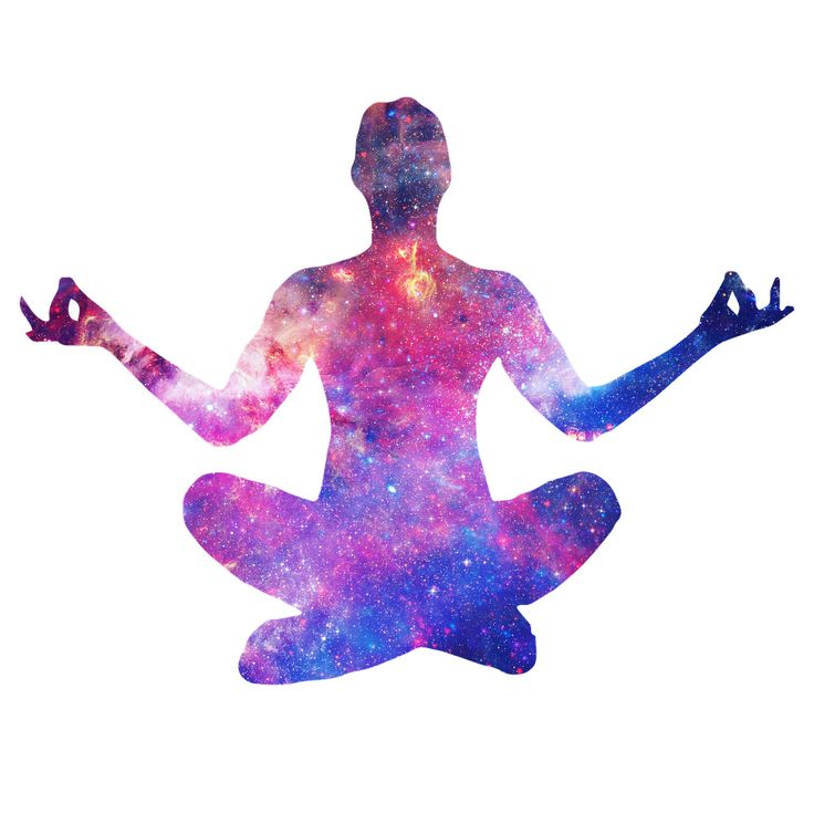 Медитация на белом фоне