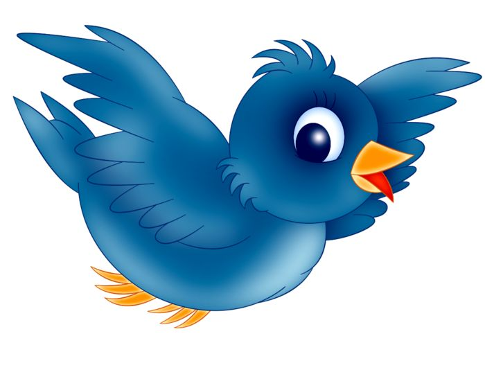 Птичка мультяшная