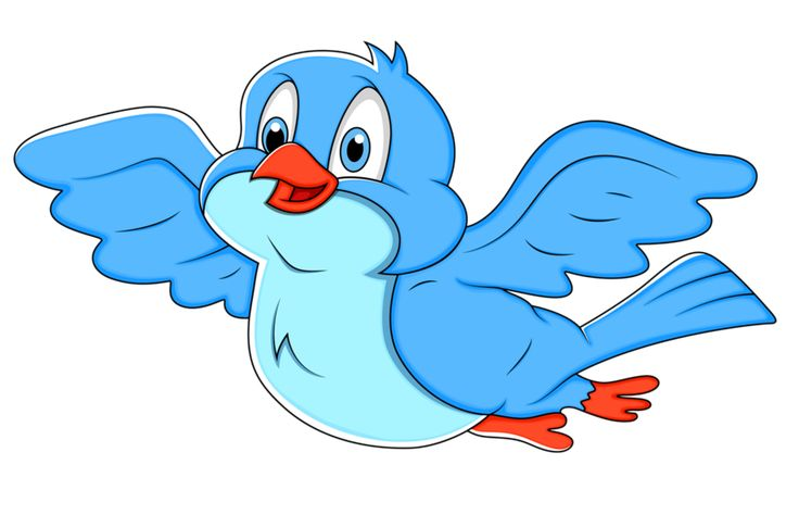 Птица мультяшная