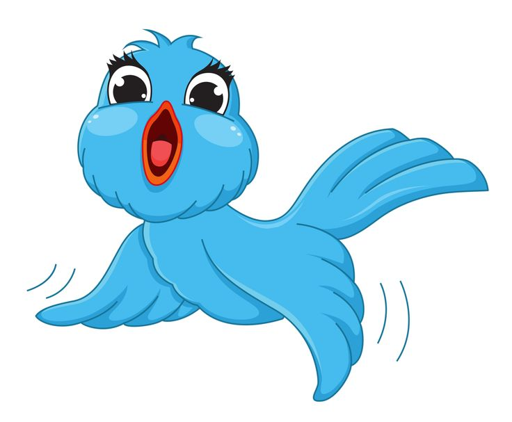 Птичка мультяшка