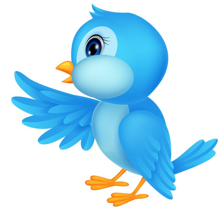 Птичка мультяшка