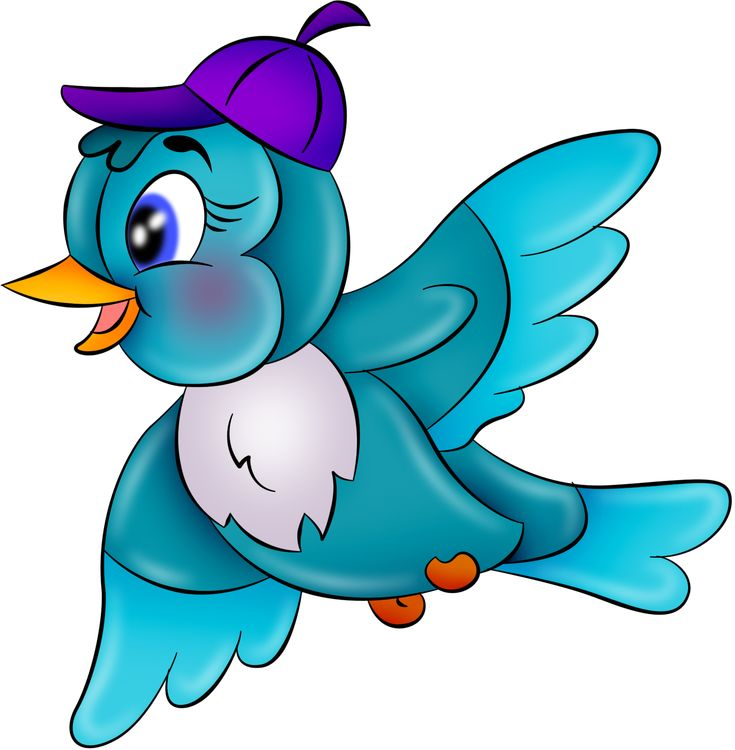 Птицы мультяшные