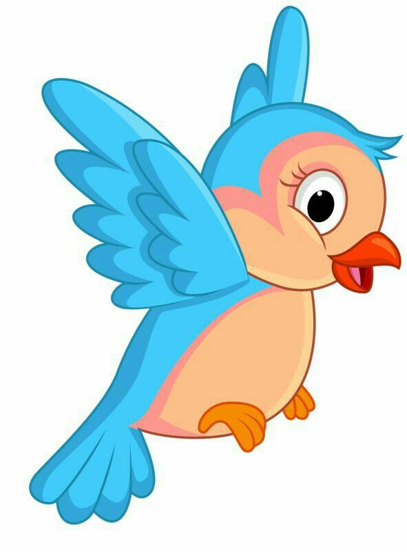 Птичка мультяшка