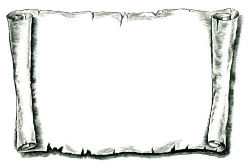 Свиток черно белый для текста