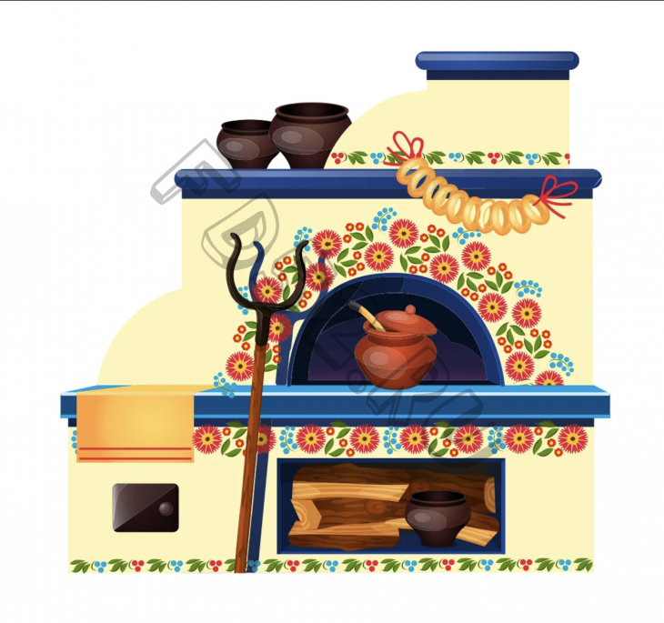 Декорации русской печки