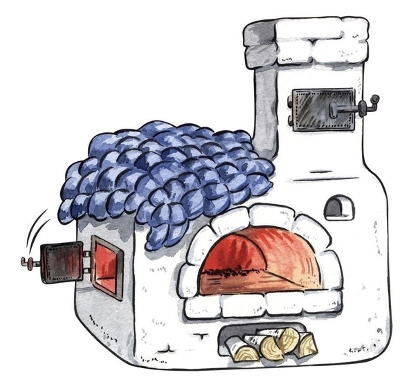 Русская печь рисунок