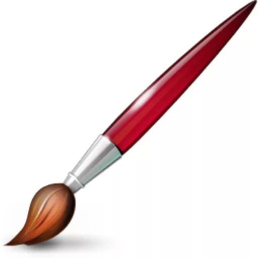 Ребенок с кисточкой