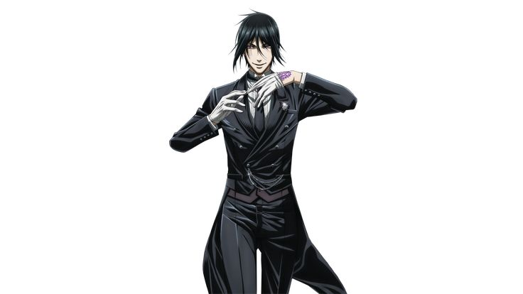 Себастьян Михаэлис на белом фоне