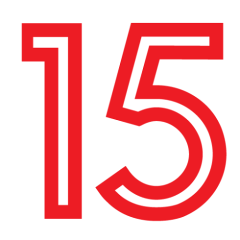 Цифра 15 красивая