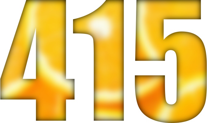 Цифра 15 Золотая