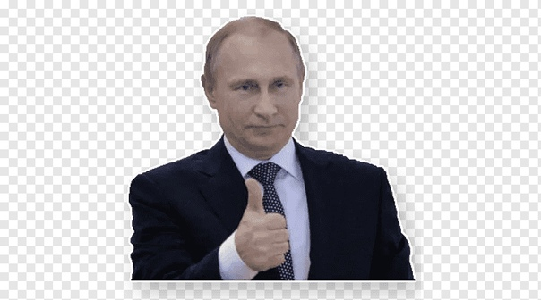 Путин на белом фоне