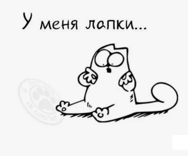 Кот Саймон на прозрачном фоне