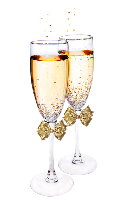 Шампанское в бокале