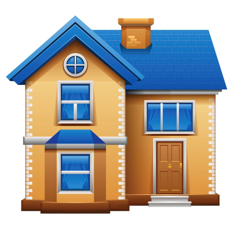 Домик на прозрачном фоне