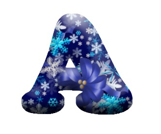 Буквы в зимнем стиле