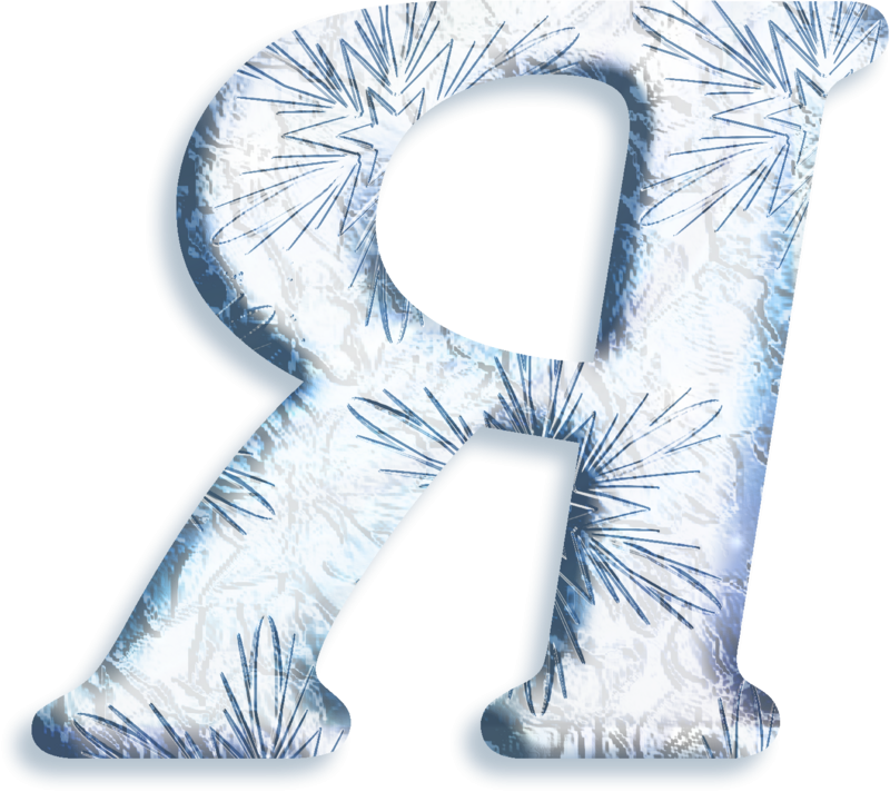 Красивые зимние буквы