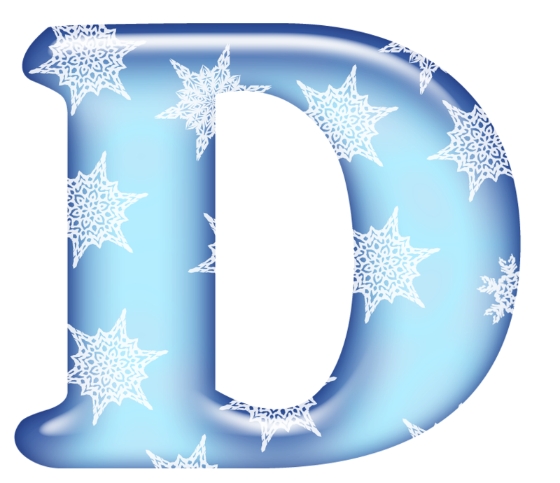 Красивые зимние буквы для оформления