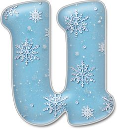 Снежинки с буквами