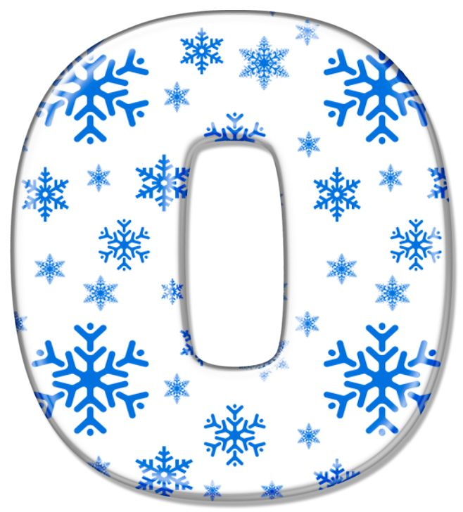 Новогодние буквы и цифры