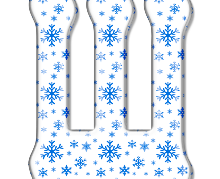 Снежные буквы