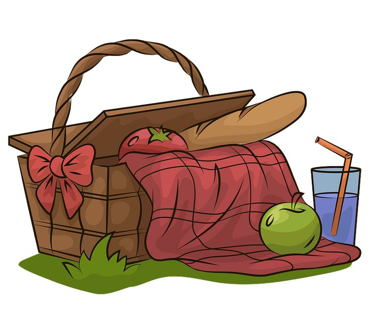 Ребенок с корзиной для пикника