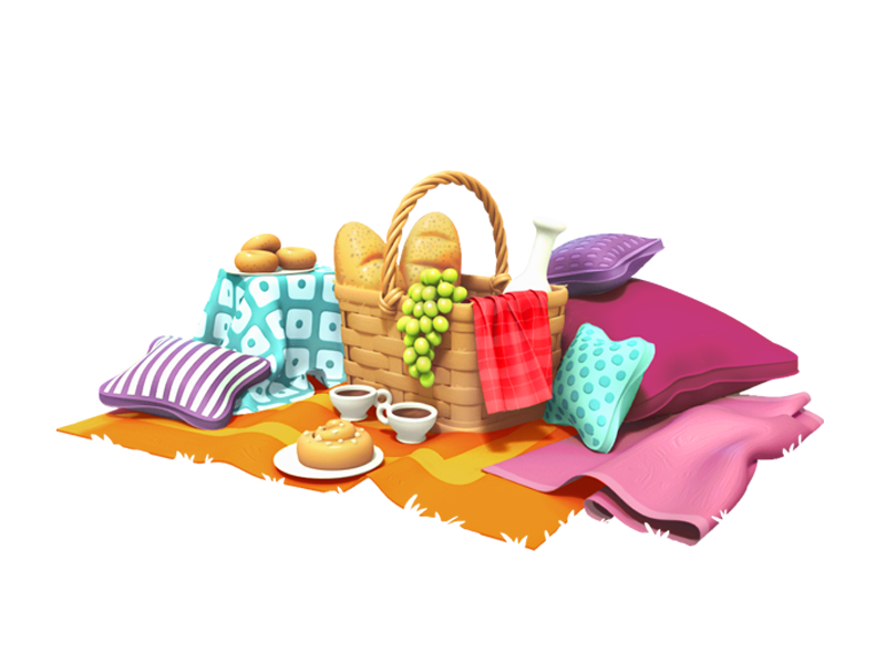 Пикник на прозрачном фоне