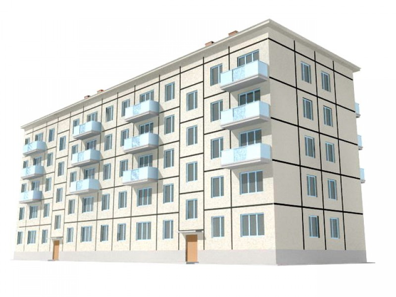 Панельный многоэтажный дом