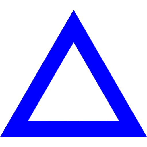 Знак синий треугольник