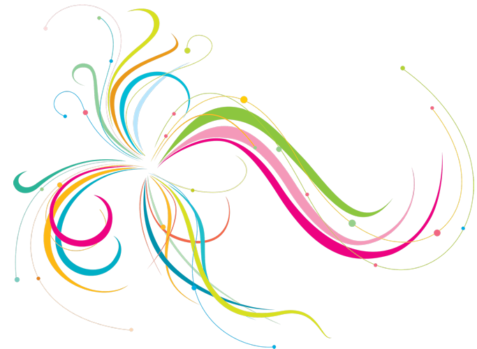 Абстрактные линии на прозрачном фоне