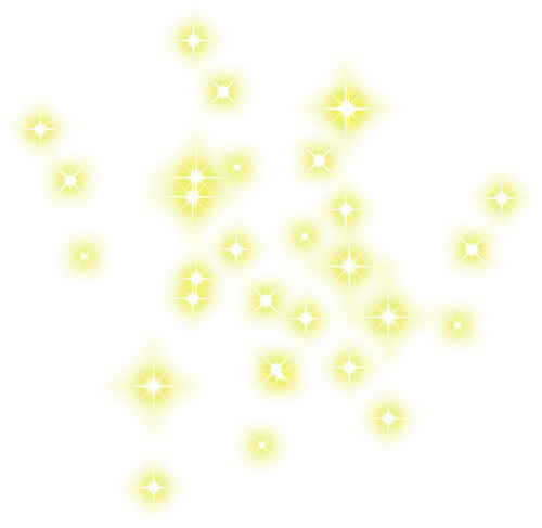 Желтые блики на прозрачном фоне