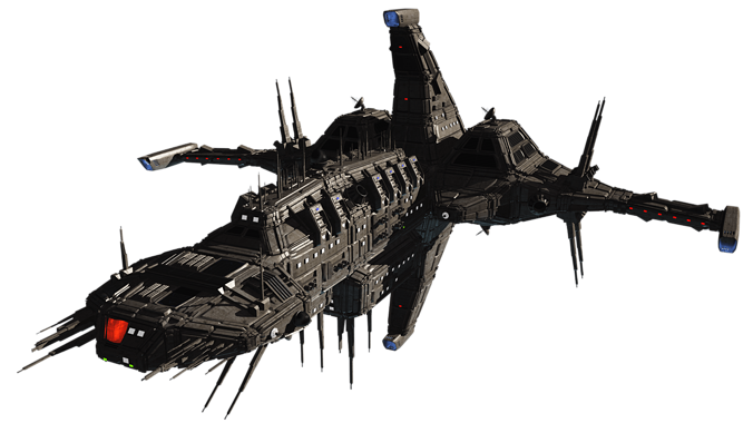 Звездолет на белом фоне