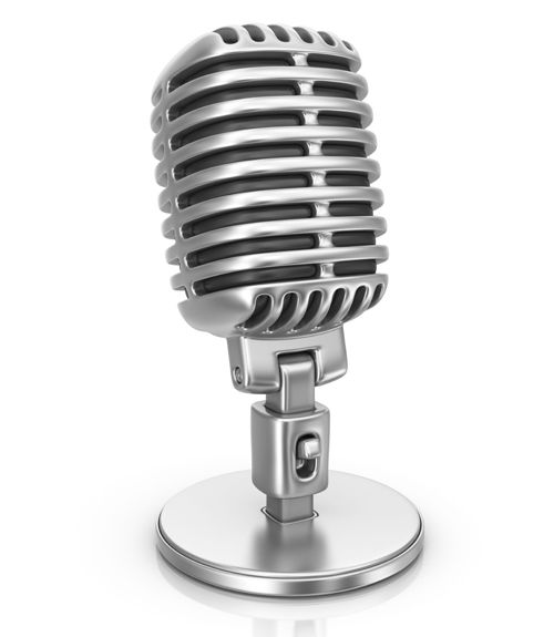 Белый микрофон