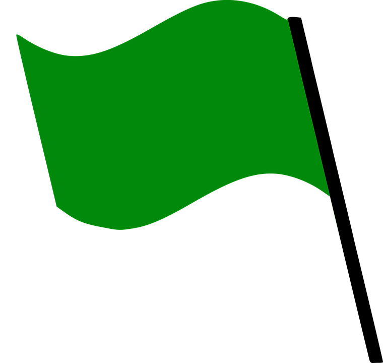 Зеленый флажок