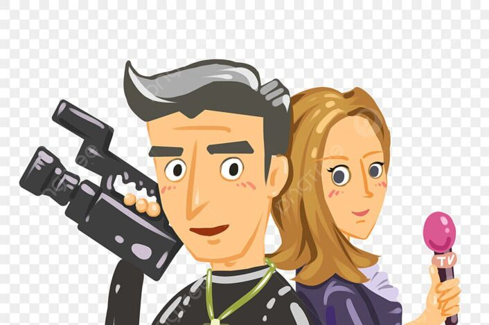 Журналист мультяшный