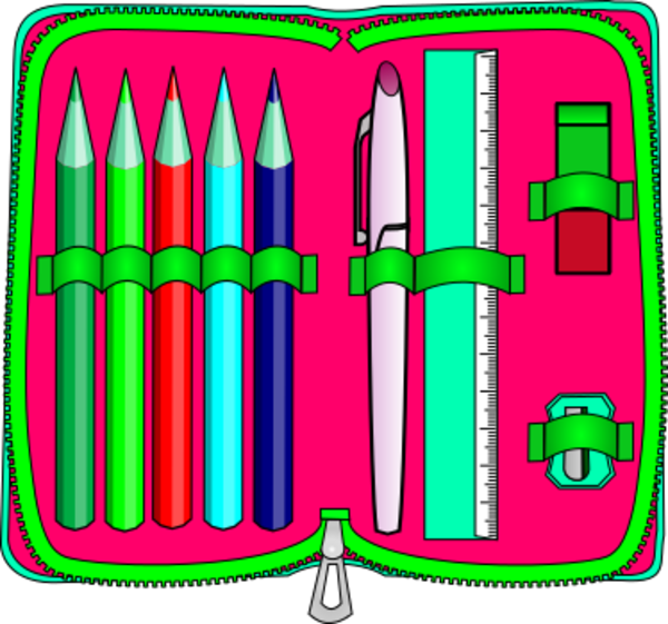 Пенал с принадлежностями