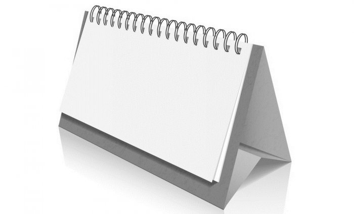 Блокнот перекидной на пружине