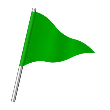 Флажёк зелёного цвета для детей