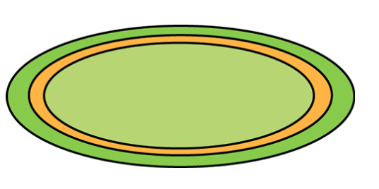 Зеленый коврик круглый