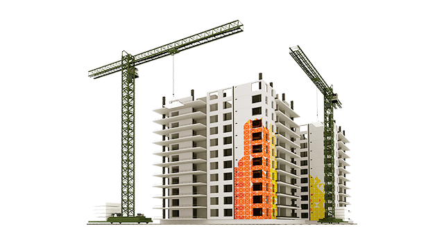 Строящийся дом