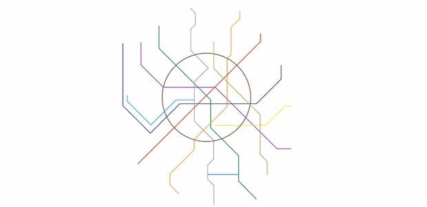 Схема метро без фона