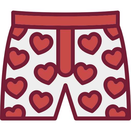 Трусы с сердечками мужские