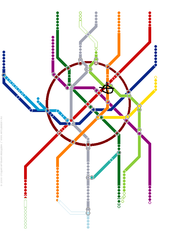 Схема метро вектор