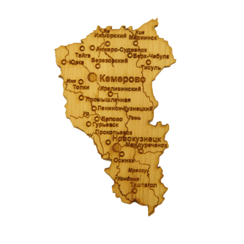 Картинка карта Кемеровской области для детей