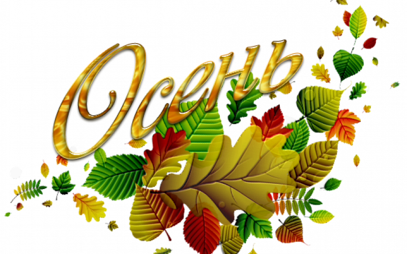 Золотая осень надпись