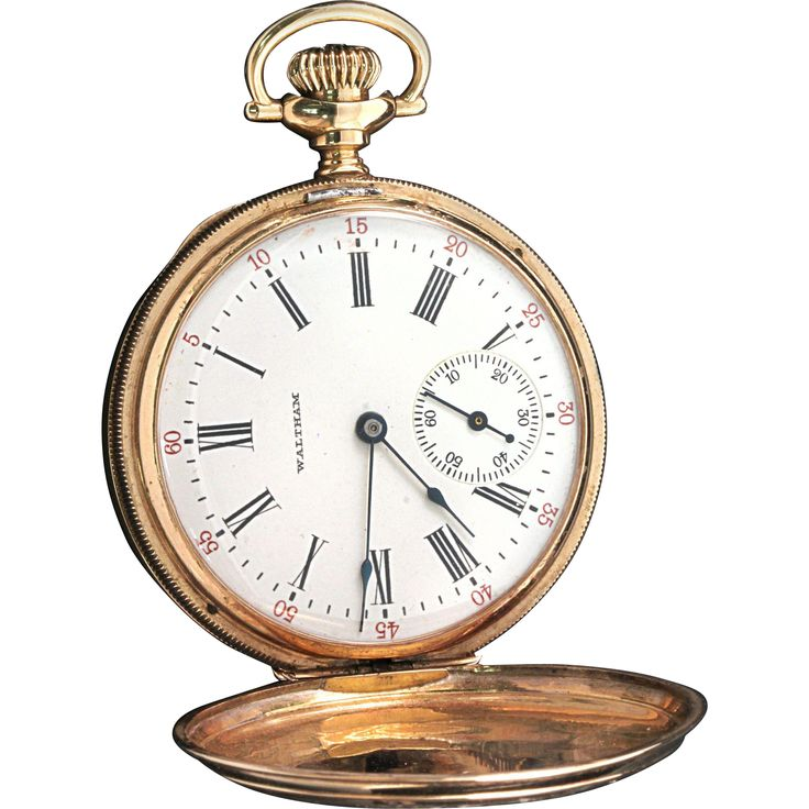 Waltham часы карманные золотые