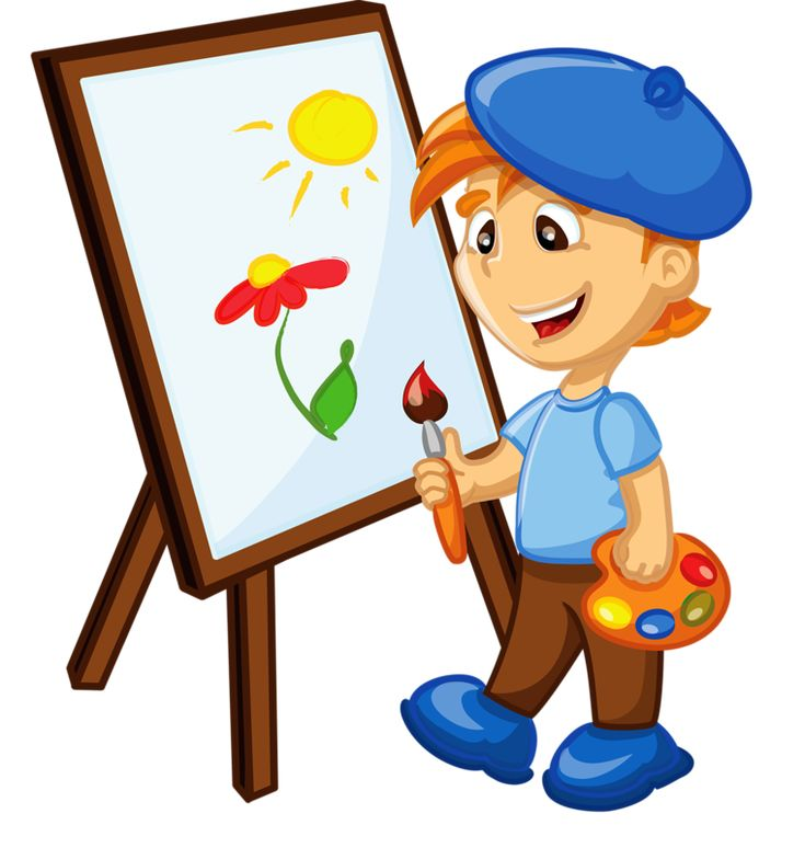 Мальчик с красками
