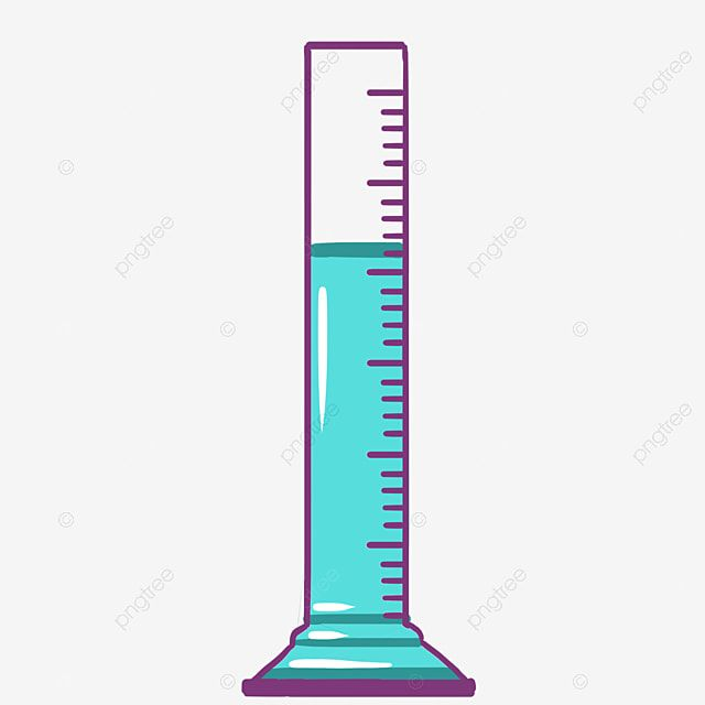 Мерный цилиндр с жидкостью